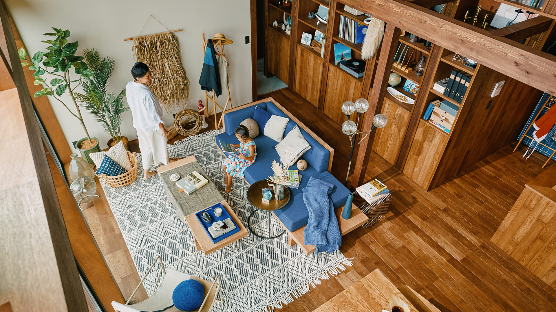 行き止まりのない回遊動線とすっきり片付く収納計画