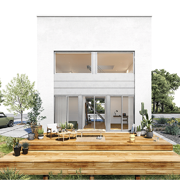 シンプルでプレーンなデザインDoliveらしい家