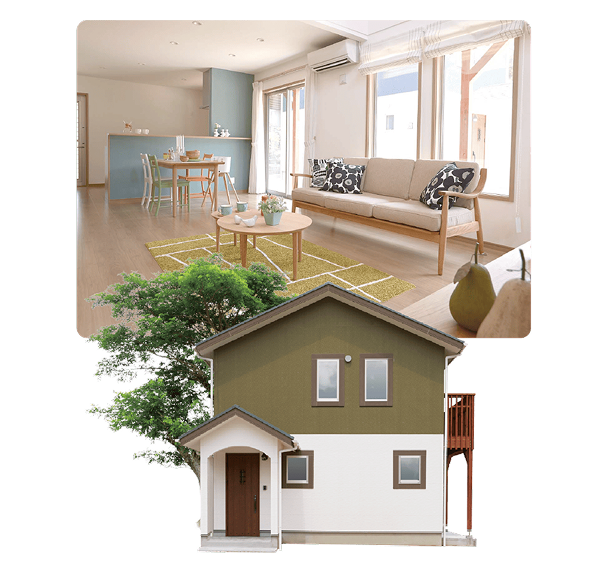 シンプル＆ナチュラルな北欧スタイルの家