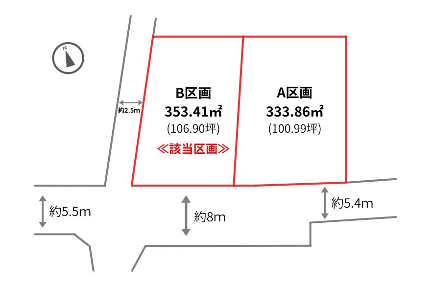 山形市下椹沢　B区画